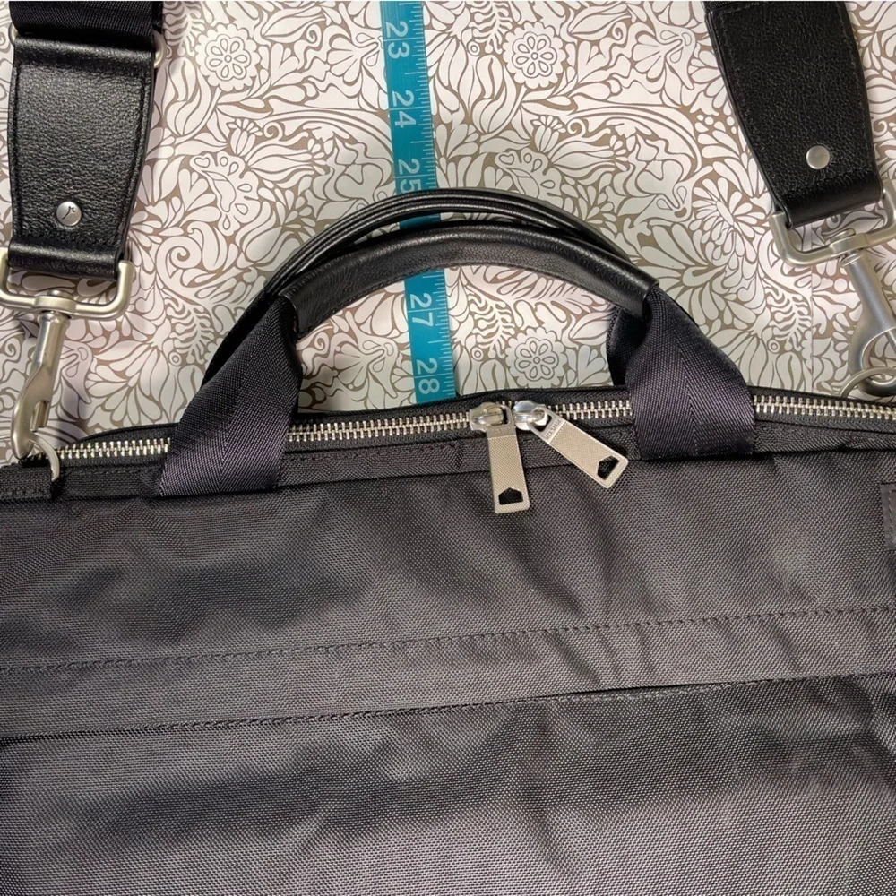 Jack Spade Warren Street Waxed Canvas Laptop Briefcase Messenger Bag